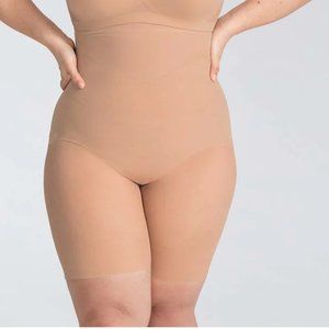 Honeylove SuperPower Short All Over Sculpt Size 1X Tan Sand Bodycon Comfy Shape